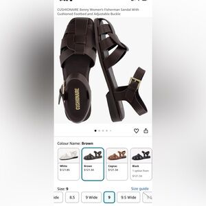 Cushionaire Women's Brown Sandal size 9